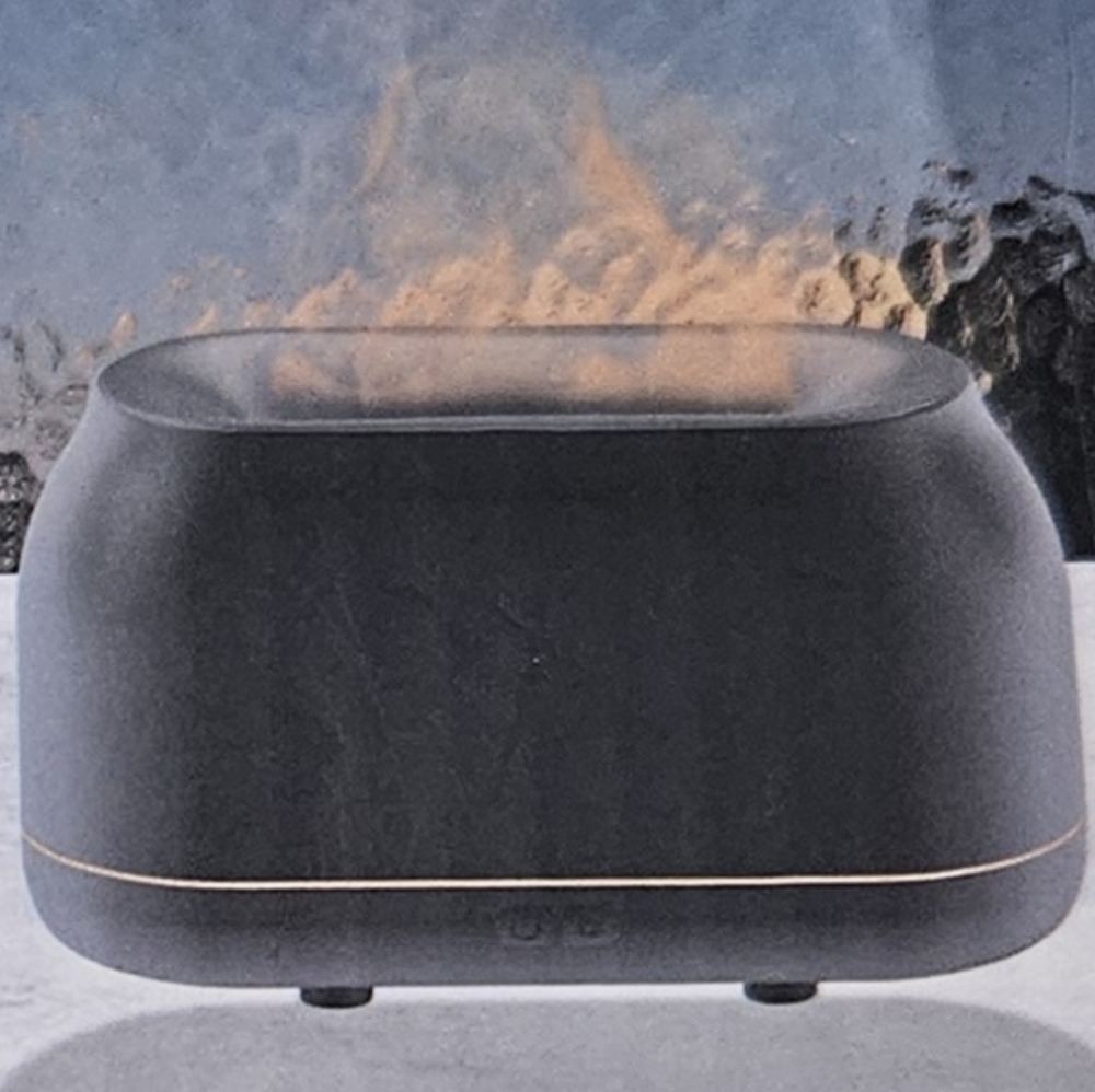 Black Aroma Diffuser with Blue Accents